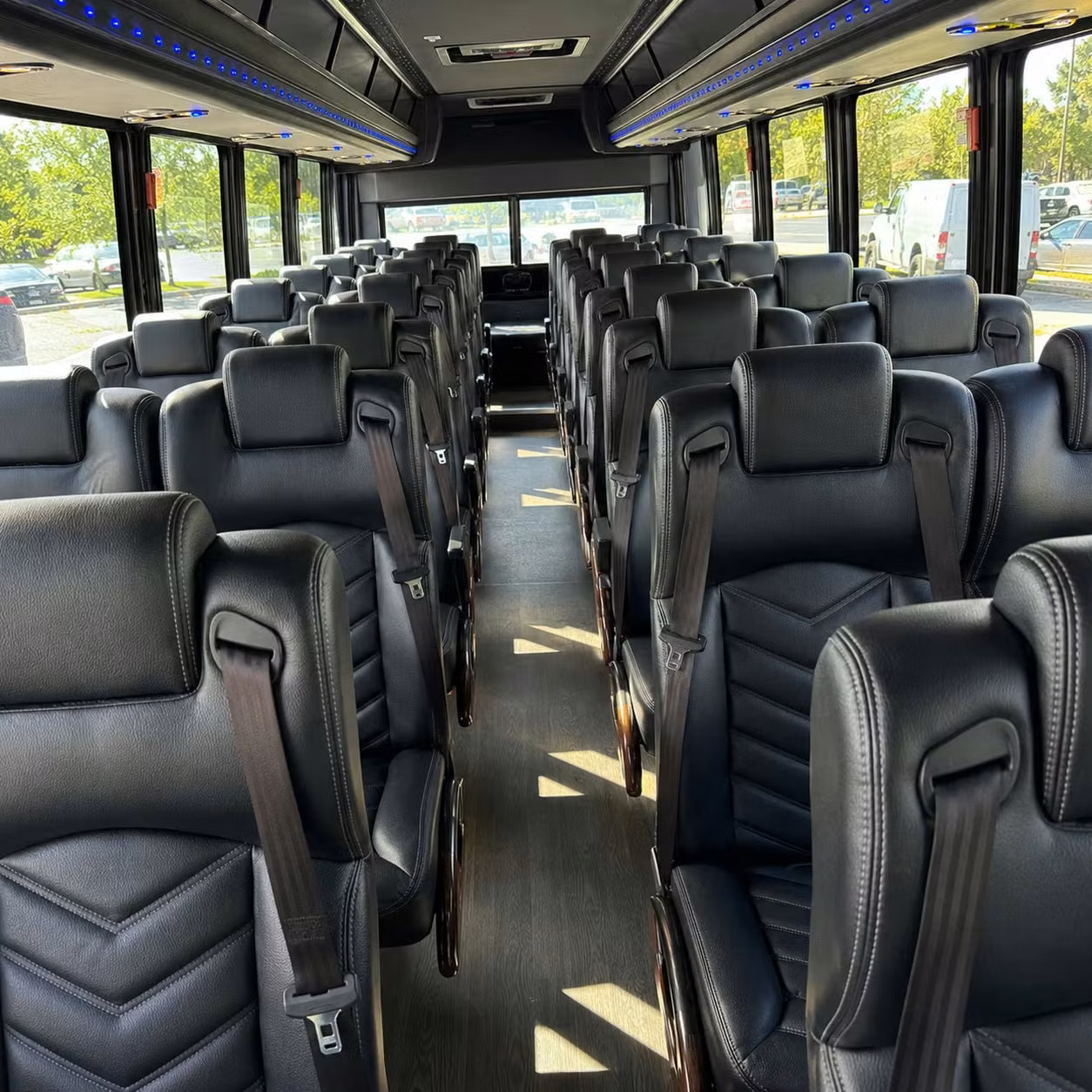 35 passenger minibus inside