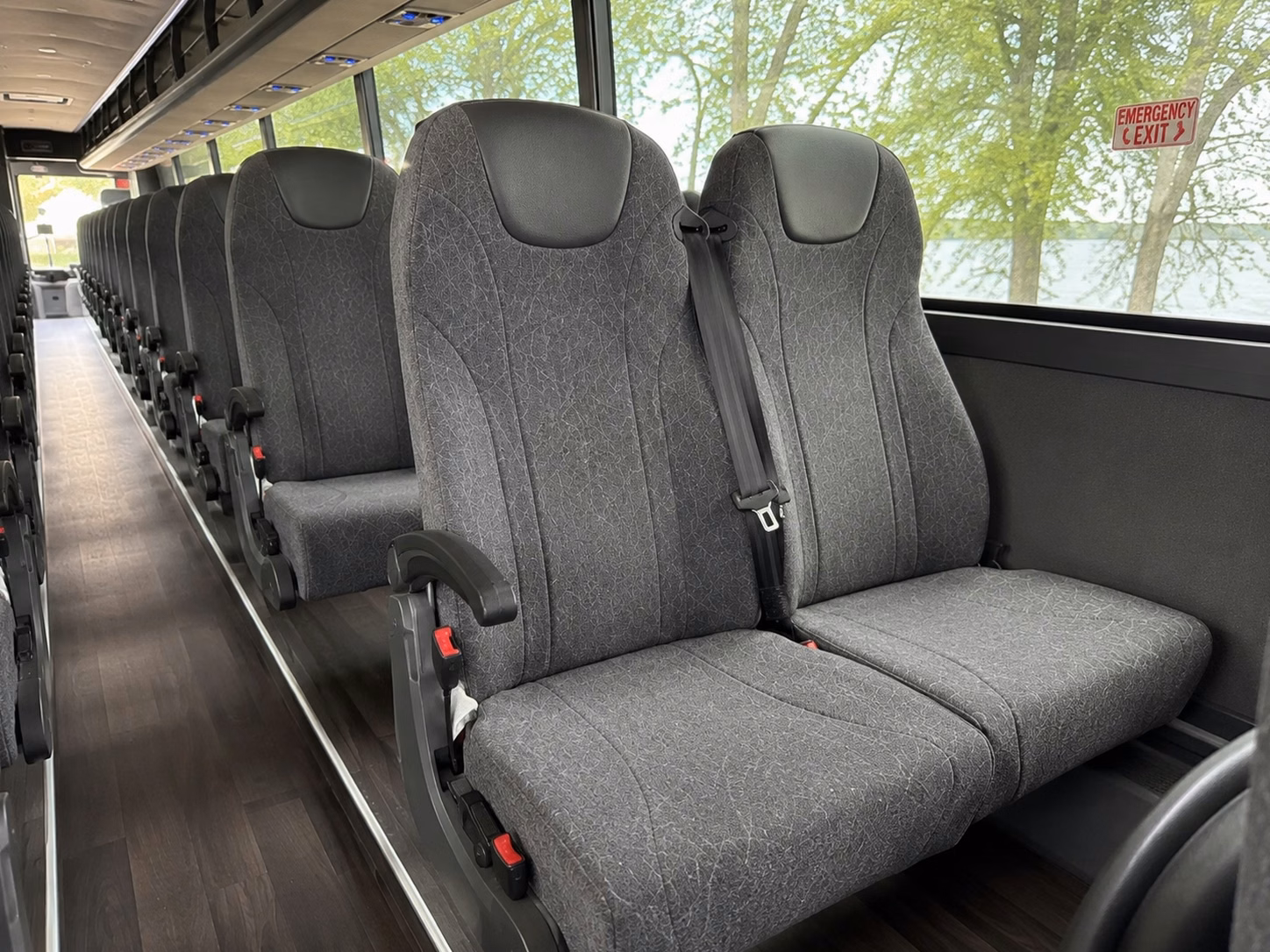 columbia charter bus interior